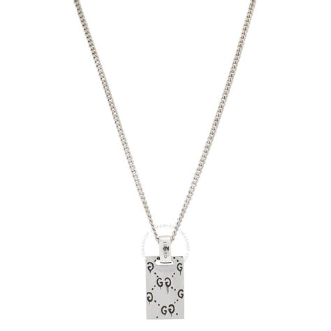 gucci pendant men|gucci ghost necklace in silver.